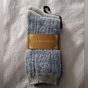 NWT Laura Ashley 2 Pair Cozy Socks